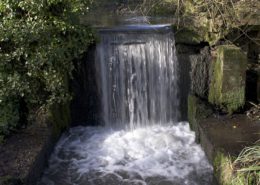 Canon ill waterfall, popularly known as The Chesham waterfall, near Chesham Moor, Waterside