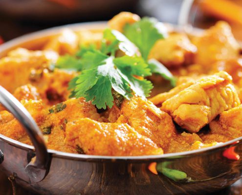 Close up of tandoori dish