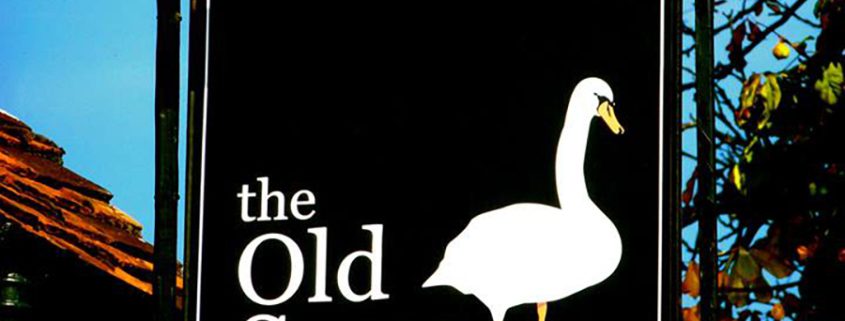 Pub sign for The Old Swan