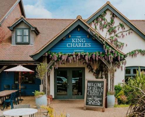 Entrance to King Charles pub