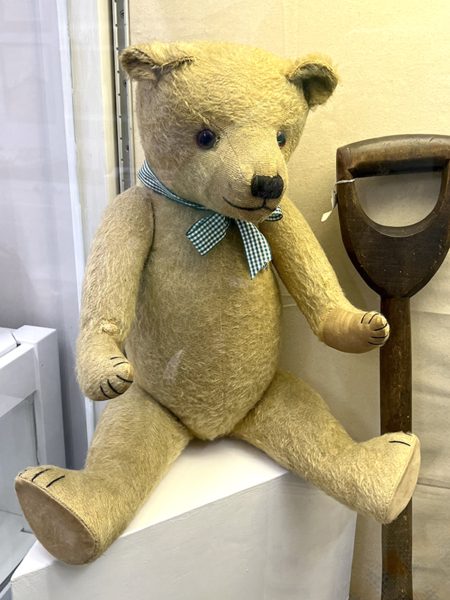 Hugmee bear_made in chesham Traditional teddy bear, an example of the Hugmee bears made in Chesham from the early 1900s