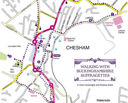 Chesham Suffragettes map