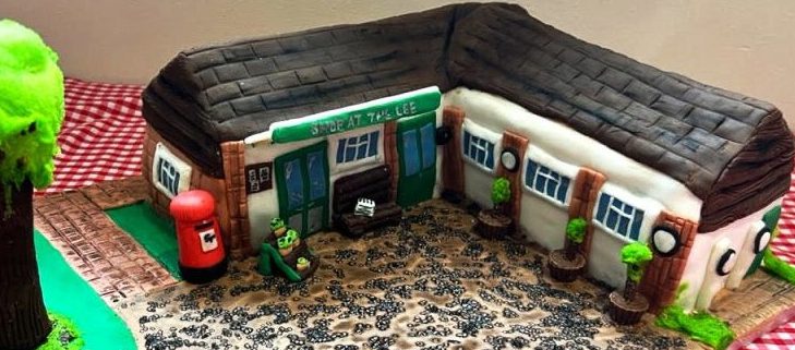 village shop made out of cake
