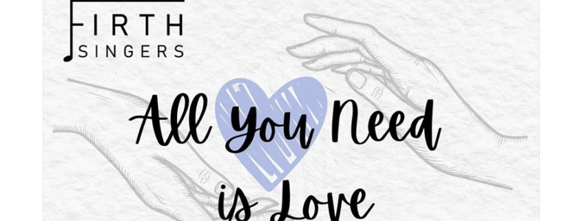 poster of two hands around a heart -line drawing