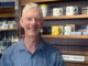 Ray of JPS statioers Chesham in his shop